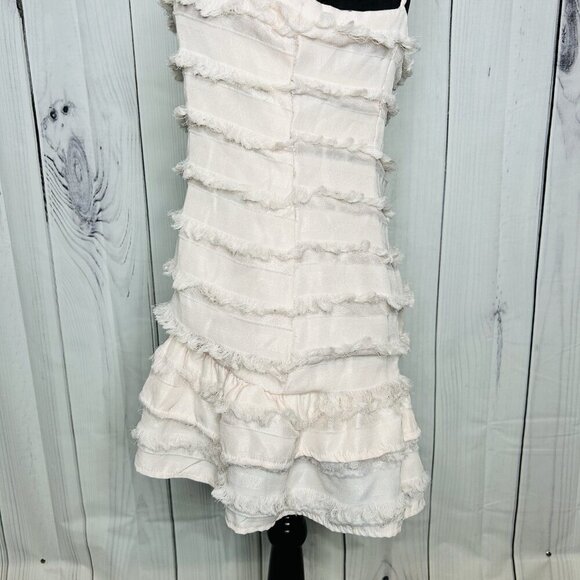 Princess Polly Size 6 Molina Mini Slip Dress Blush Pink Coquette Ruffle Cocktail - Picture 7 of 12